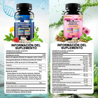 "Combo Equilibrio Total – Control del Estrés y Balance Hormonal | WindBoss"